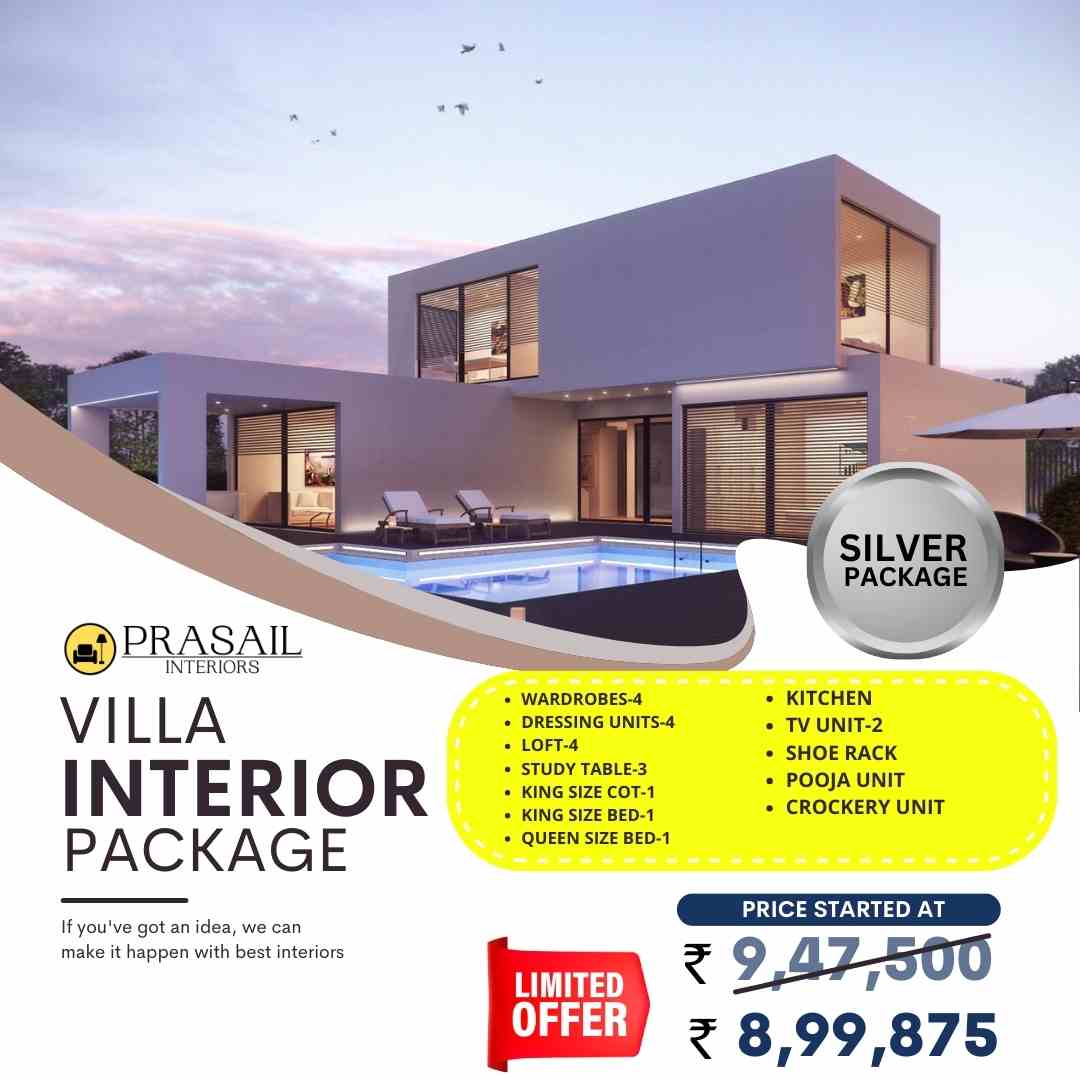 villa interior design packages in hyderabad