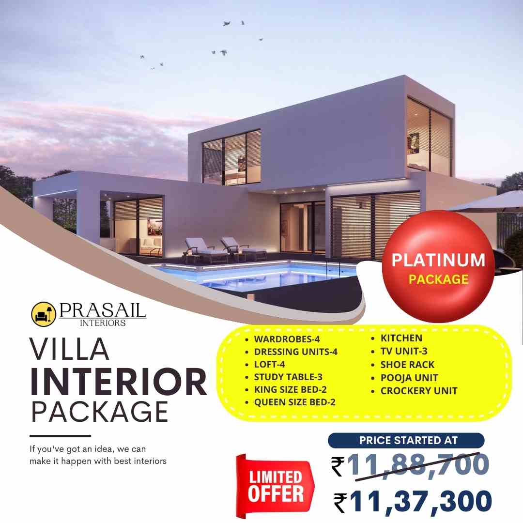 villa interior design packages in hyderabad
